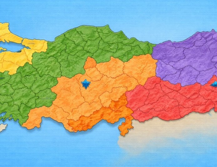 Bölgelere Göre 81 Şehrin Listesi